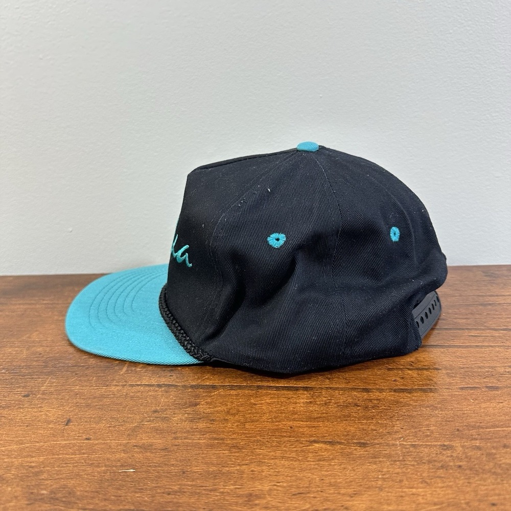 VINTAGE Alaska Snapback Hat Rope Trucker Cap Script Embroidered Headliners *NOS* - Picture 2 of 7